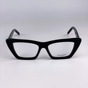 🔥 Saint Laurent SL291 001 Eyeglasses Black Blue Block Cat Eye Women